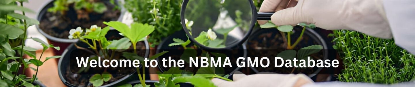 Welcome to the NBMA GMO Database